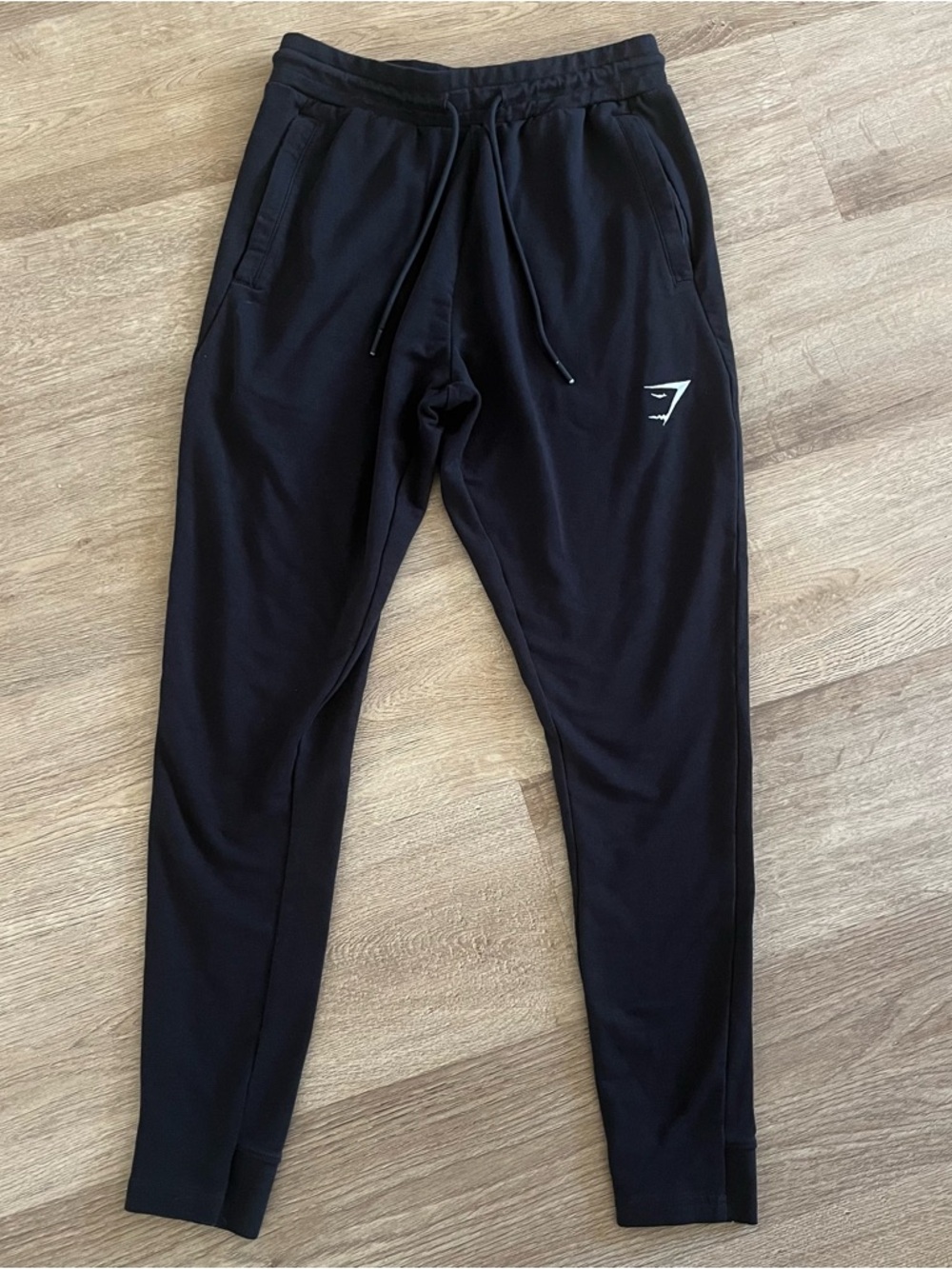 Gymshark Men’s Critical Zip Joggers Black Sweatpants Athletic XS